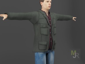 Young man1 animation pack 3D 모델