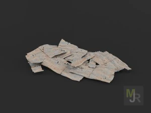 corrugated metal pack 3D Model