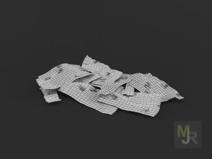 corrugated metal pack 3D Model