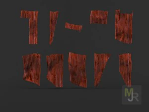 corrugated metal pack 3D Model