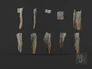 corrugated metal pack 3D Model