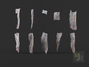 corrugated metal pack 3Dモデル