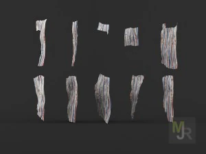 corrugated metal pack 3D Model