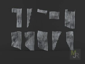 corrugated metal pack 3D Model