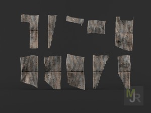 corrugated metal pack 3Dモデル