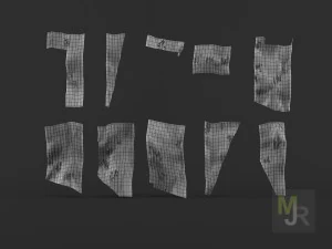 corrugated metal pack 3D Model