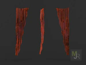 corrugated metal pack 3D Model