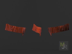 corrugated metal pack 3Dモデル