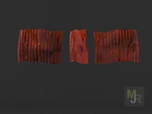 corrugated metal pack 3Dモデル