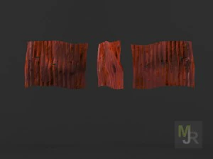 corrugated metal pack 3D Model