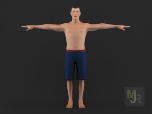 white man 3D 모델