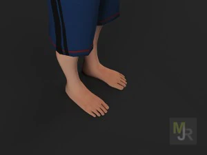 biały człowiek Model 3D