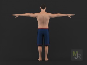white man 3D 모델