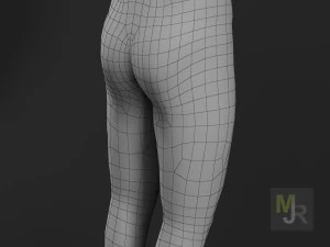 biały człowiek Model 3D