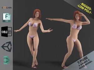 Bikini girl clothes package Modelo 3D