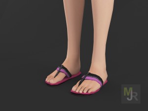 Bikini girl clothes package 3D Model