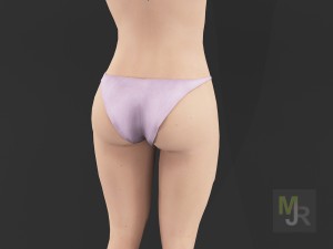 Bikini girl clothes package 3D Model