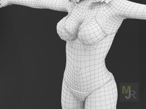 Bikini girl clothes package 3D Model