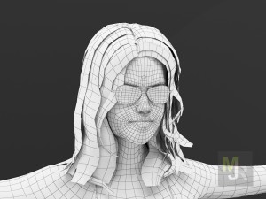 Bikini girl clothes package 3D Model