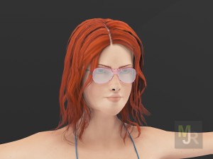 Bikini girl clothes package 3D Model