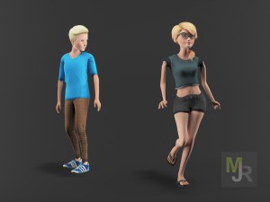 cartoon characters pack1 Modelo 3D