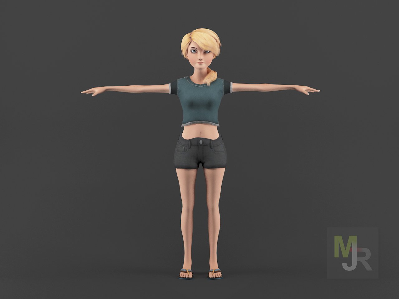 Child Girl Beach Style Rigged 3D Model $199 - .max - Free3D