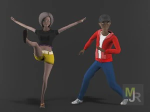 cartoon characters pack3 3D Model