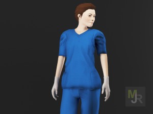 nurse woman1 Model 3D
