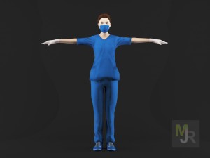 nurse woman1 Model 3D