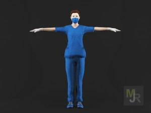 nurse woman1 3D Model