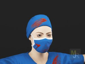 nurse woman1 3D Model