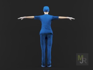 nurse woman1 Model 3D