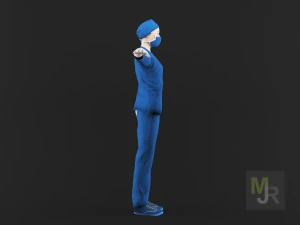 nurse woman1 3D Model