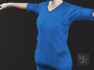 nurse woman1 Model 3D