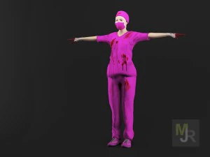 nurse woman1 3D Model