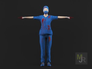 nurse woman1 Model 3D