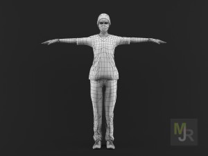 nurse woman1 Model 3D