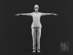 nurse woman1 3D Model