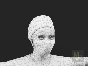 nurse woman1 3D Model