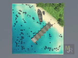 cube beach 3D Model