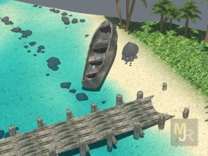 cube beach Model 3D