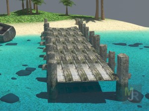 cube beach Model 3D