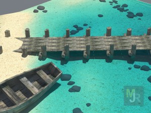 cube beach Model 3D