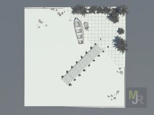cube beach 3D Model