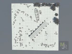 cube beach 3D Model