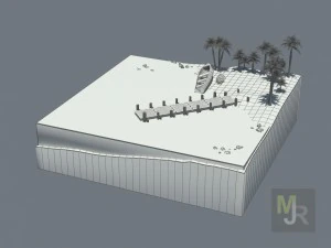 cube beach 3D Model