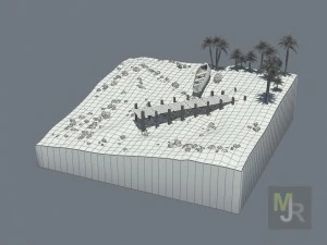 cube beach 3D Model