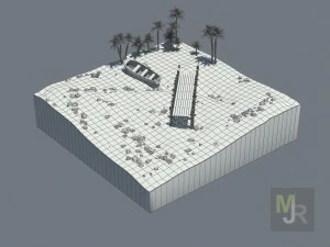 cube beach 3D Model