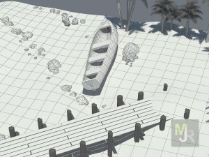 cube beach Model 3D