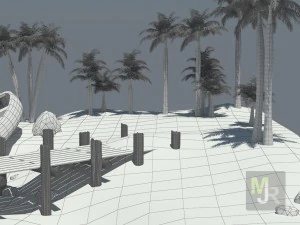 cube beach 3D Model